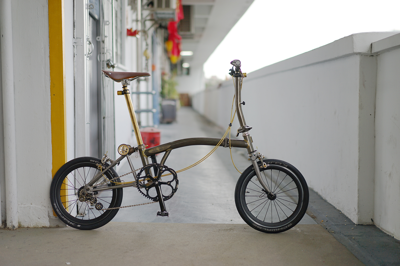 Brompton raw lacquer top rust