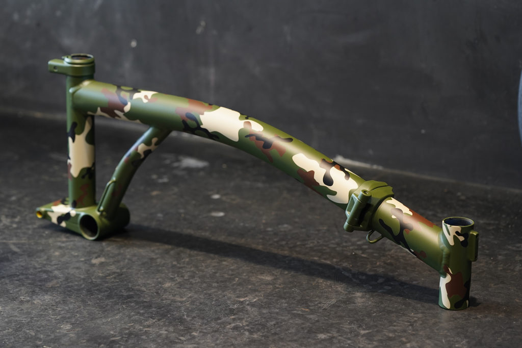 camouflage color coating with air brush #01